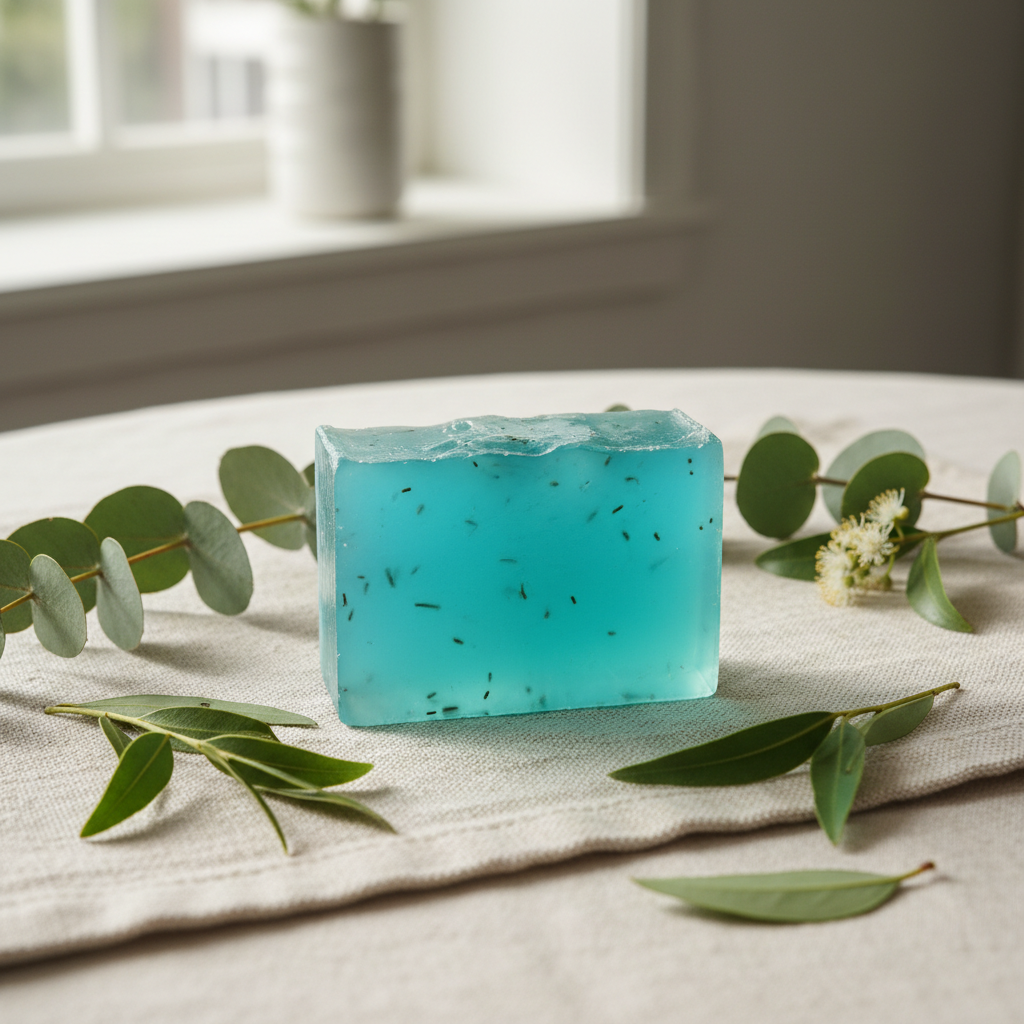 Jabón de árbol de té con lino natural